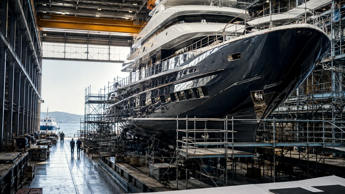 Professional yacht and shipyard context